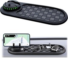 Multifunctional Car Anti-Slip Mat Rotatable Car Dashboard Pad Phone Holder UK