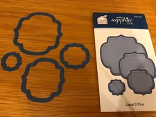 PRE-OWNED-CREATE & CRAFT-SAPPHIRE-LABEL 2-SPELLBINDERS-4 METAL DIE SET