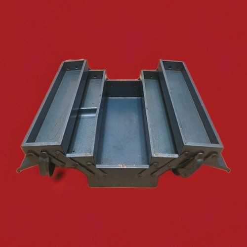 Metal tool box blu - metal,