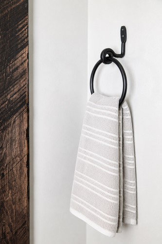 Wrought iron towel ring - towel,