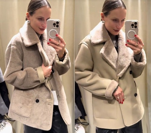 Zara grey lapel - zara,