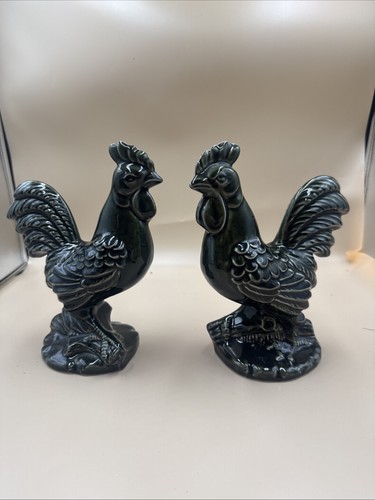 Pair dartmouth pottery green - pair,