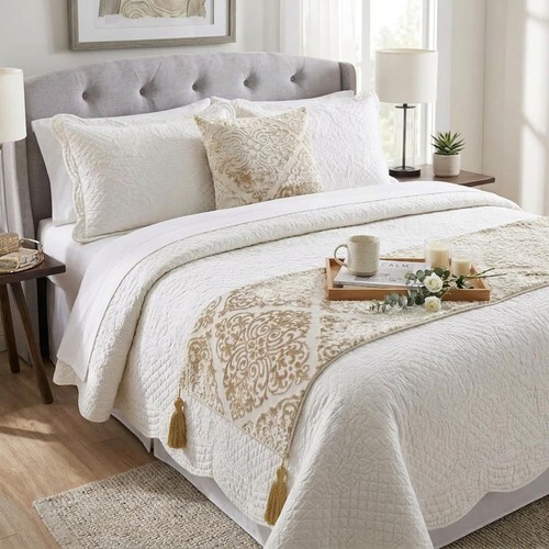 Decorative king bed - king, runner