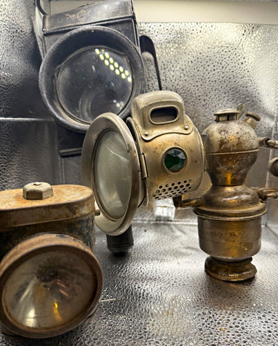 Vintage antique lamps metal - /,