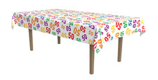 50th birthday tablecloth - birthday,