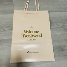 Genuine Vivienne Westwood Beige Gift Medium Large Paper Bag