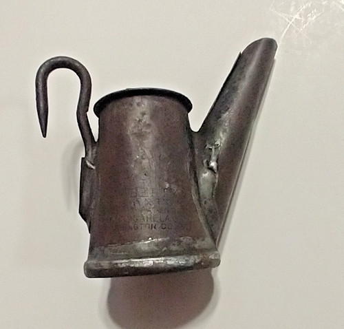 Antique teapot miners oil - antique,