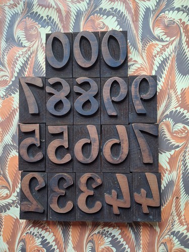 Vintage wooden letterpress - wooden,
