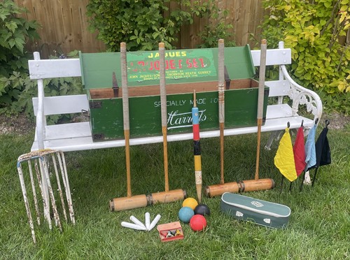 Vintage harrods croquet set - vintage,