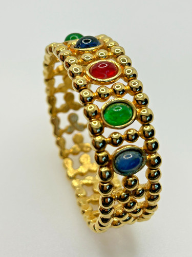 Vintage 80s bangle bracelet - 80s,