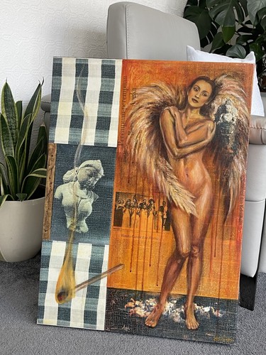 Astari naked angel - naked, oil