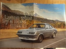 Original CSC 2012 magazine article: VAUXHALL 'DROOP SNOOT' HP FIRENZA (HC)