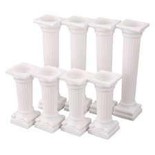 8Pcs/Set White Small+ Plastic Cake Pillars,Wedding Cake Pillars Stand7124