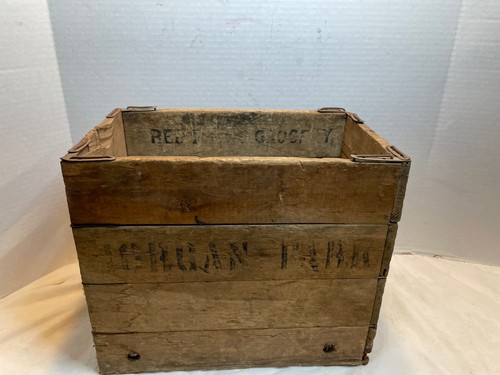 Vintage crate wooden box - crate,