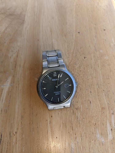 Seiko watch mens - mens, titanium