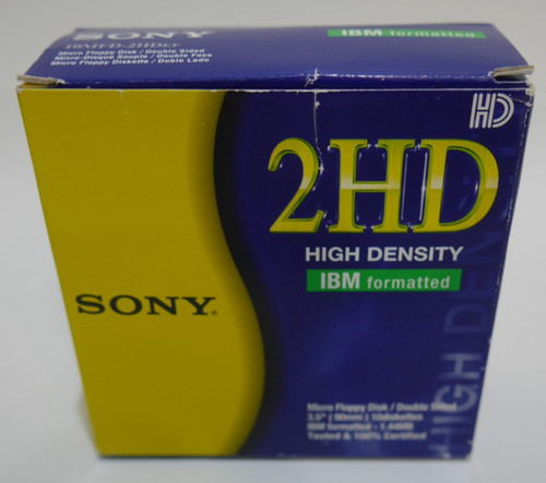 Floppy disk box sony - floppy, 2hd