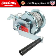 Steel Cable 600 lbs Hand Winch