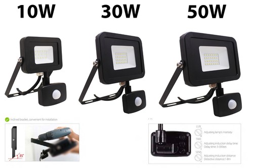 Outdoor pir led floodlight - outdoor,
