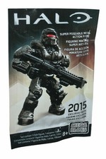  MEGA BLOKS HALO  2015 EXCLUSIVE SPARTAN FIGURE, RED VISOR .new in sealed bag.
