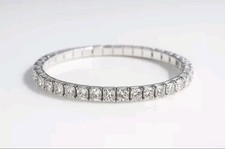 Silver Tennis Bracelet Stretch