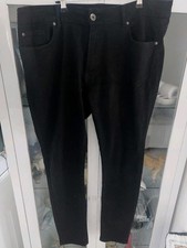 mens black jeans slim fit 38in waist straight leg VGC light weight summer jeans 