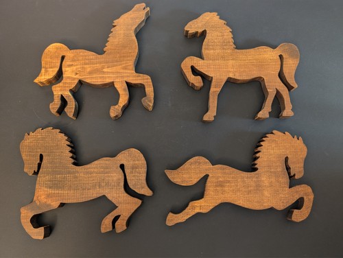 Vtg wooden horse - horse, 9"+/-