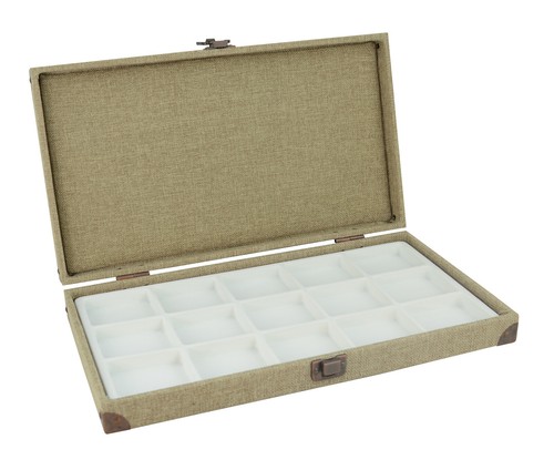 Wooden jewellery display case - display,