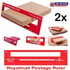 2x Red Postage Ruler Royal