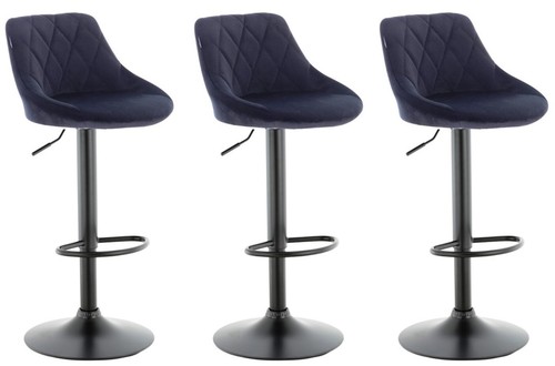 Velvet bar stools set - x, ,