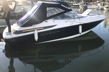 MAXUM 2300 SC BOAT ON ROADWORTHY TRAILER IN VERY GOOD CONDITION