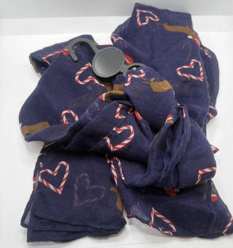 Sausage dog christmas scarf - christmas,