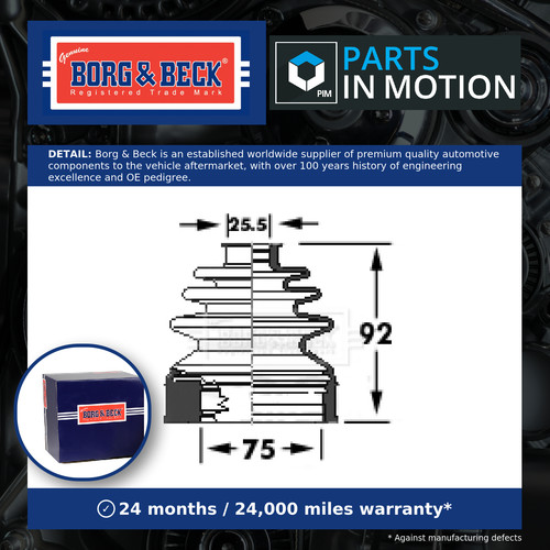 Joint boot fits ldv front - joint,
