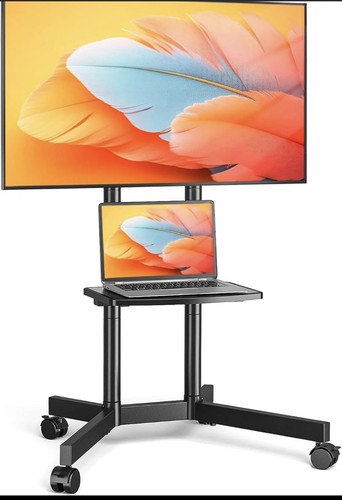 Tvon mobile stand wheels - on,