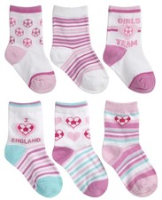 6 Pairs Baby Girls Socks