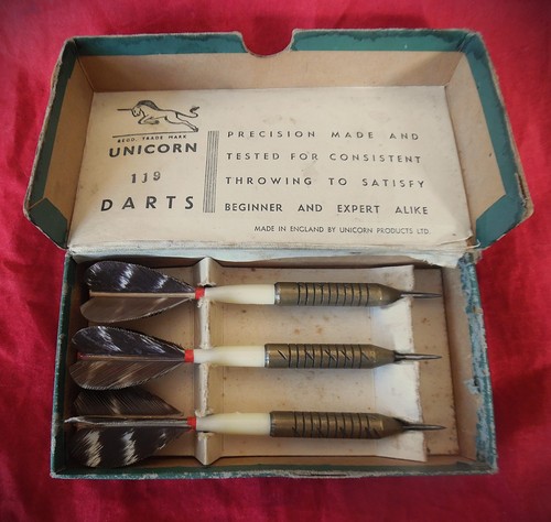 Vintage boxed unicorn darts - boxed,