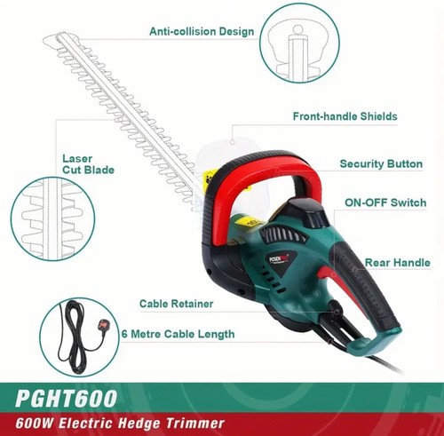 Electric hedge trimmer and - hedge,