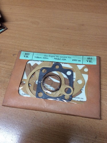Villiers 122cc gasket - villiers,
