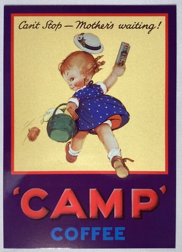 Advertising postcard camp - advertising,