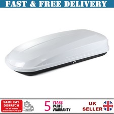 Car Roof Storage Box with key Large Waterproof White  Cargo Carrier  320 Liter