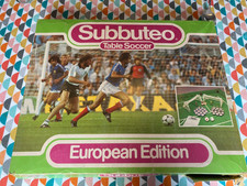 subbuteo european edition - set includes teams, ball, corner takers, pitch,fence
