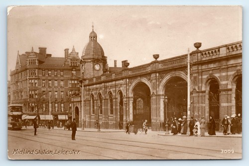 Postcard leicester midland - leicester,