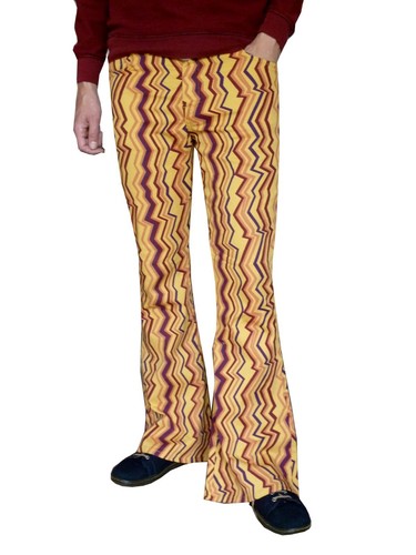 Flares yellow zig zag - yellow,