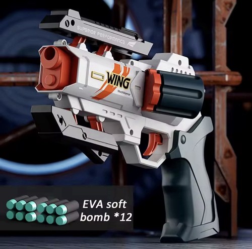 Soft bullets revolver toy gun - soft,