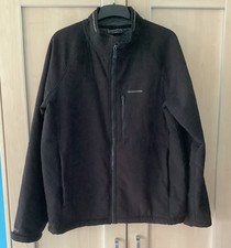 CRAGHOPPERS Windshield Large Black Insulated Softshell Jacket Zip Pockets VGC