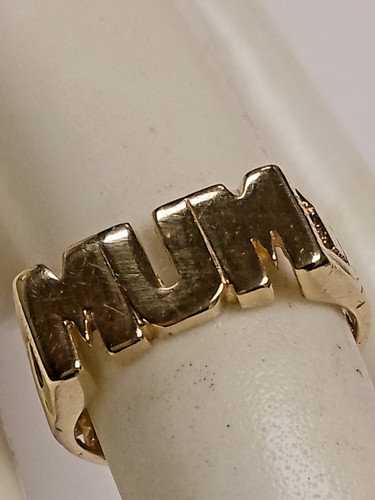 9ct gold vintage mum - gold,
