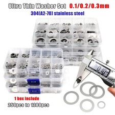 1 Box M3-M20 SUS304 Ultra Thin