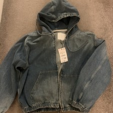 Zara Men's Denim Zipped Hoody