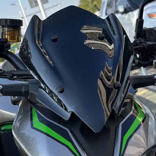 Motorcycle black windscreen - motorcycle,