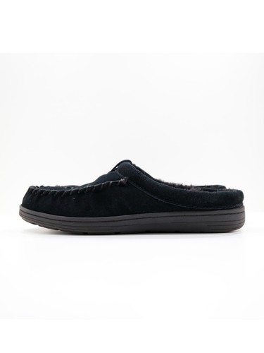 Clarks black leather faux fur - leather,