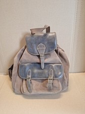 Vintage Brown Suede Leather